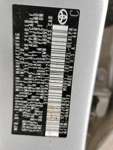 5YFEPRAE2LP122627 - 2020 TOYOTA COROLLA LE SILVER photo 12