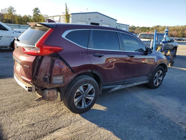 2HKRW6H32KH215618 - 2019 HONDA CR-V LX BURGUNDY photo 3