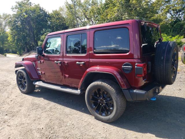 1C4JJXP62NW170448 - 2022 JEEP WRANGLER UNLIMITED SAHARA 4XE BURGUNDY photo 2