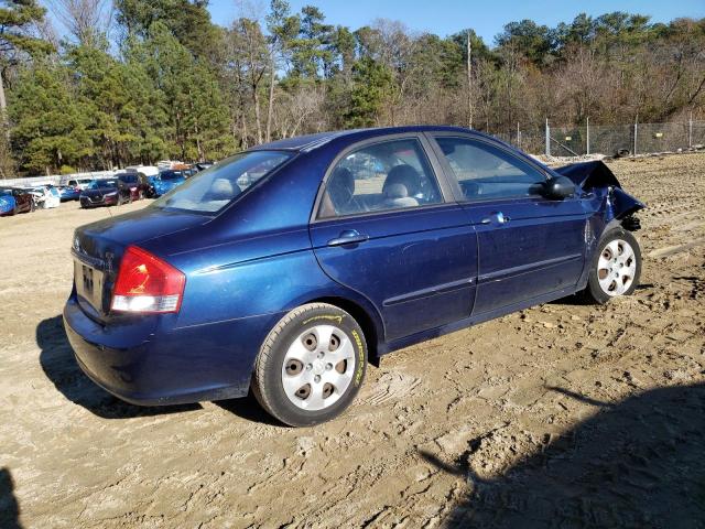 KNAFE122185500101 - 2008 KIA SPECTRA EX BLUE photo 3