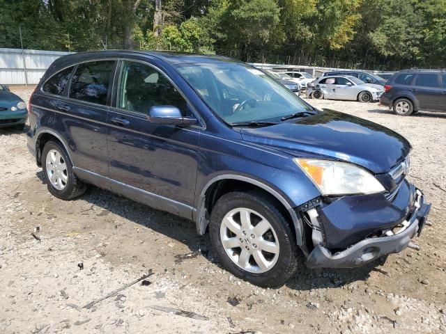 JHLRE38707C039498 - 2007 HONDA CR-V EXL BLUE photo 4