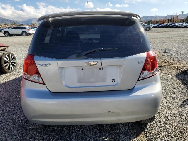 KL1TD66617B754482 - 2007 CHEVROLET AVEO BASE Gümüş foto 6