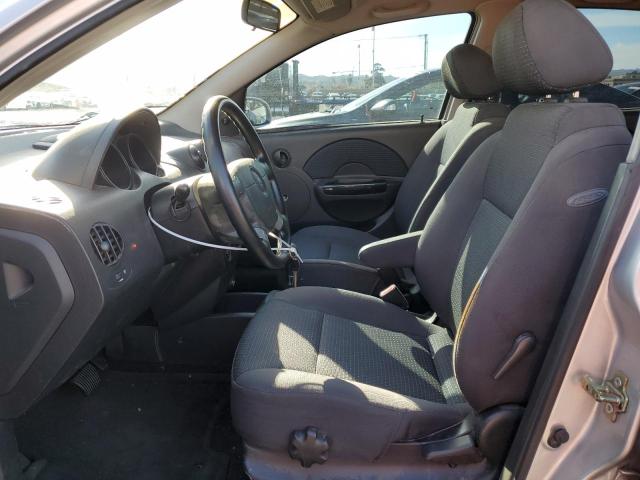 KL1TD66617B754482 - 2007 CHEVROLET AVEO BASE Gümüş foto 7