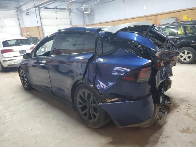 7SAXCDE53RF448946 - 2024 TESLA MODEL X ლურჯი ფოტო 2