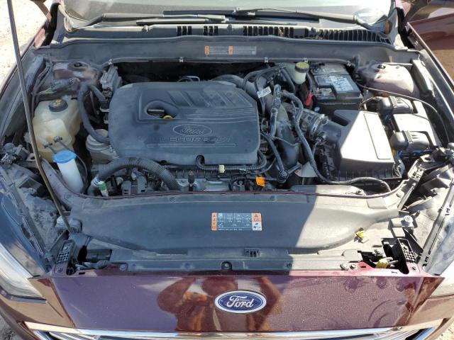 3FA6P0HD8JR142777 - 2018 FORD FUSION SE MAROON photo 11