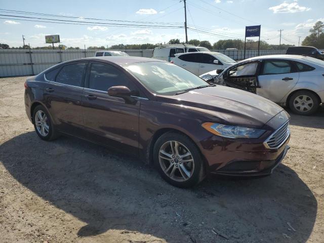 3FA6P0HD8JR142777 - 2018 FORD FUSION SE MAROON photo 4
