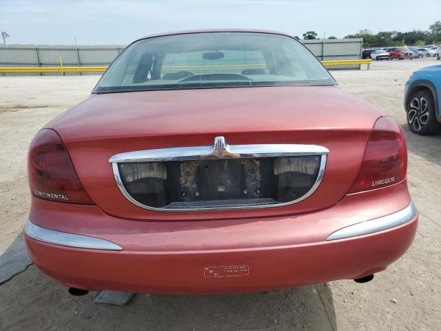 1LNFM97V9WY685061 - 1998 LINCOLN CONTINENTA Czerwony zdjęcie 6