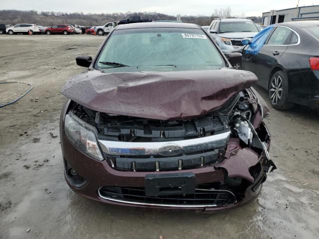 3FAHP0HA2CR374762 - 2012 FORD FUSION SE BURGUNDY photo 5