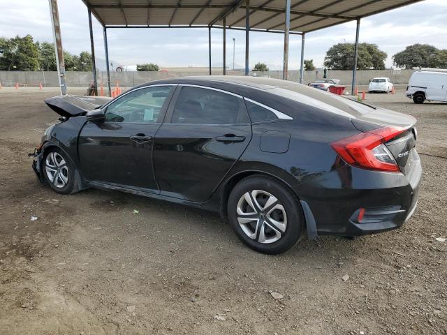 2HGFC2F57JH504172 - 2018 HONDA CIVIC LX BLACK photo 2