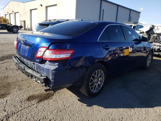 4T1BF3EK5AU522888 - 2010 TOYOTA CAMRY BASE BLUE photo 3