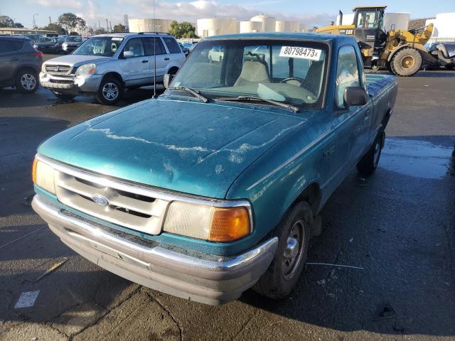 1FTCR10A5TPB34385 - 1996 FORD RANGER GREEN photo 1