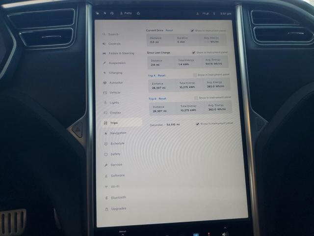 5YJSA1E40HF231887 - 2017 TESLA MODEL S 灰色 照片 9