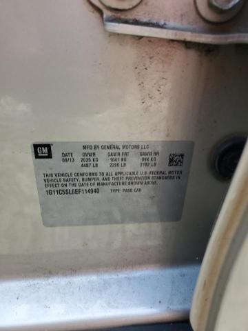 1G11C5SL6EF114940 - 2014 CHEVROLET MALIBU 1LT TAN photo 12