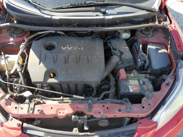 2T1KU40E79C070324 - 2009 TOYOTA COROLLA MA RED photo 11