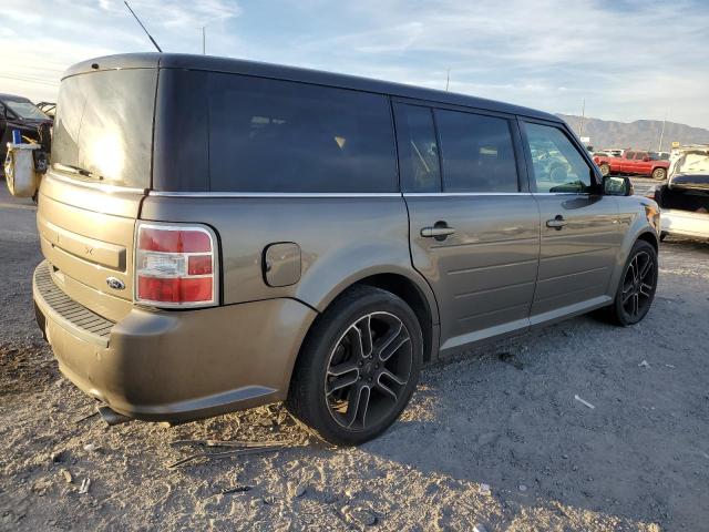 2FMGK5C82EBD39206 - 2014 FORD FLEX SEL GREEN photo 3