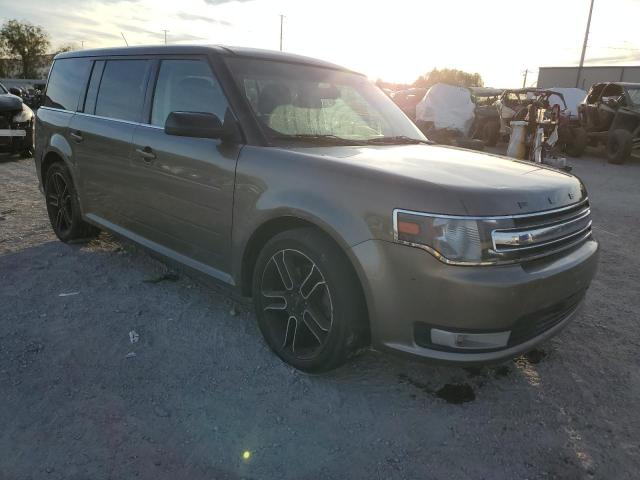 2FMGK5C82EBD39206 - 2014 FORD FLEX SEL GREEN photo 4