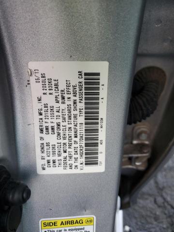 1HGCR2F77DA211118 - 2013 HONDA ACCORD EX SILVER photo 12