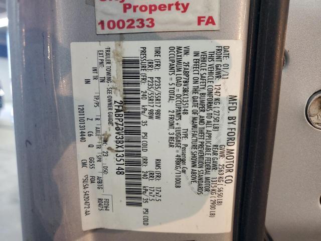 2FABP7BV3BX135148 - 2011 FORD CROWN VICT POLICE INTERCEPTOR SILVER photo 12