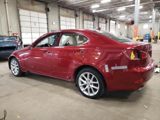 JTHCF5C22B5044818 - 2011 LEXUS IS 250 RED photo 2