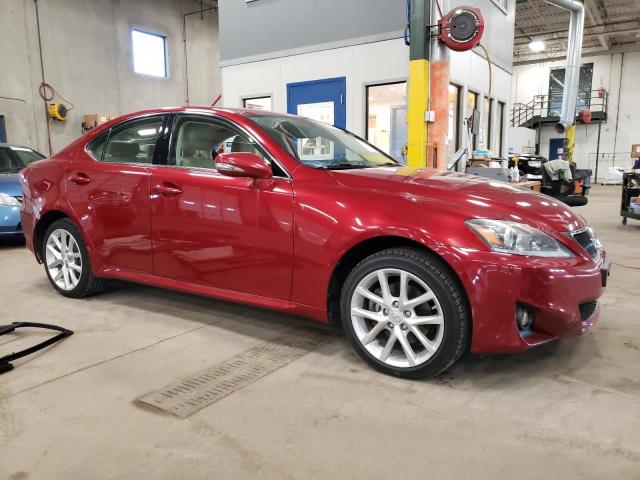 JTHCF5C22B5044818 - 2011 LEXUS IS 250 RED photo 4