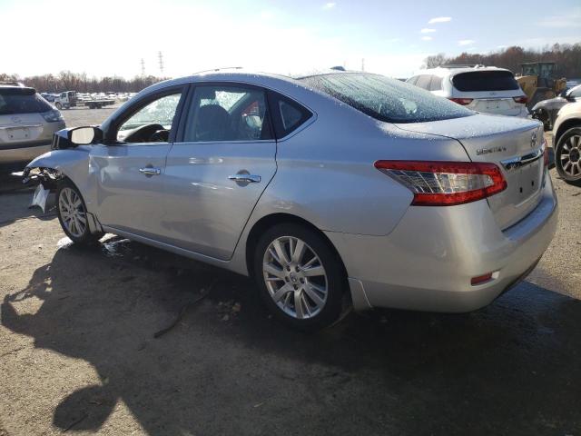 3N1AB7AP2DL685021 - 2013 NISSAN SENTRA S SILVER photo 2