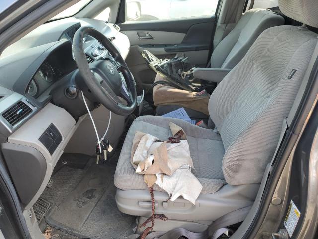 5FNRL5H27CB501748 - 2012 HONDA ODYSSEY LX GRAY photo 7