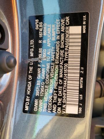 SHHFK7H44JU418700 - 2018 HONDA CIVIC SPORT 青绿色 照片 13