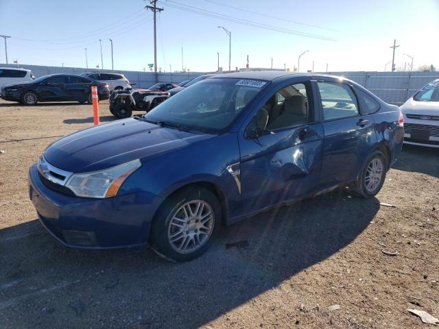 1FAHP35N78W142722 - 2008 FORD FOCUS SE BLUE photo 1