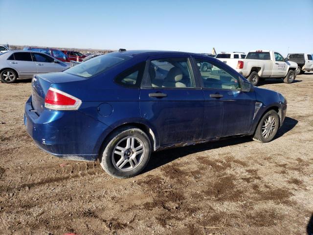 1FAHP35N78W142722 - 2008 FORD FOCUS SE BLUE photo 3