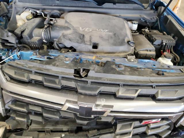1GCGTDEN4M1123091 - 2021 CHEVROLET COLORADO Z71 BLUE photo 11