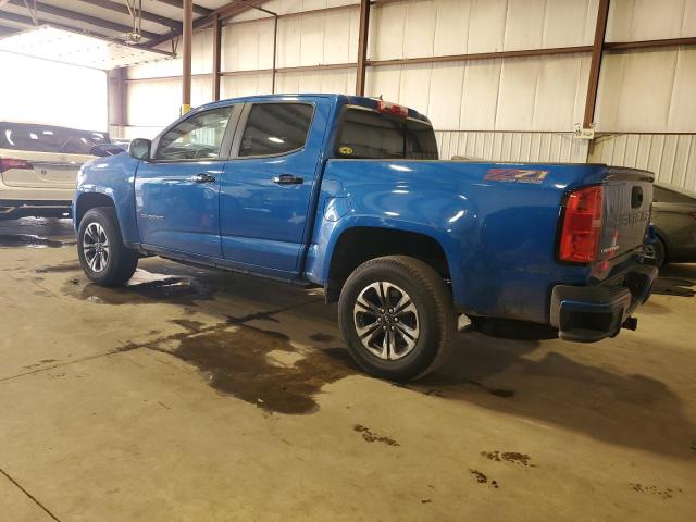 1GCGTDEN4M1123091 - 2021 CHEVROLET COLORADO Z71 BLUE photo 2