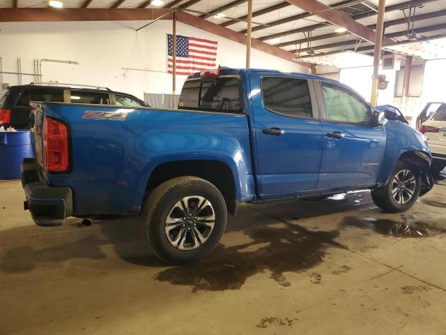 1GCGTDEN4M1123091 - 2021 CHEVROLET COLORADO Z71 BLUE photo 3