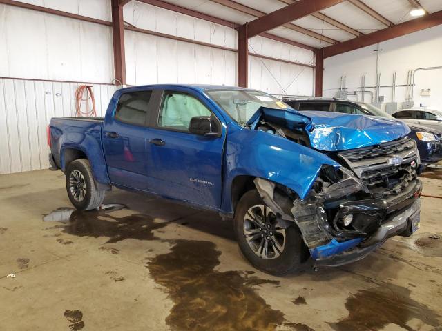 1GCGTDEN4M1123091 - 2021 CHEVROLET COLORADO Z71 BLUE photo 4