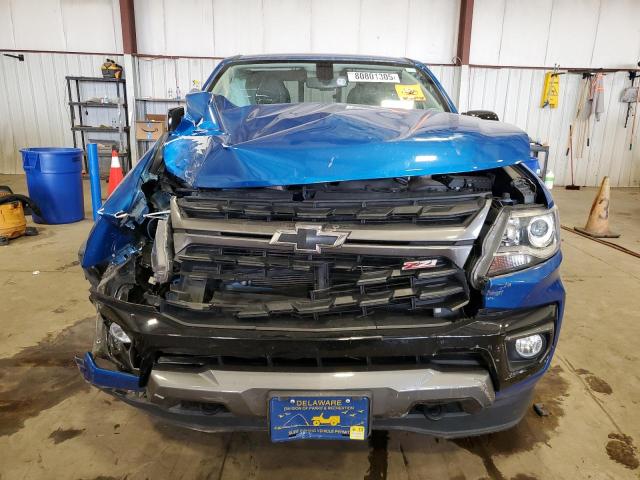 1GCGTDEN4M1123091 - 2021 CHEVROLET COLORADO Z71 BLUE photo 5