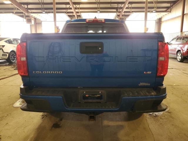 1GCGTDEN4M1123091 - 2021 CHEVROLET COLORADO Z71 BLUE photo 6