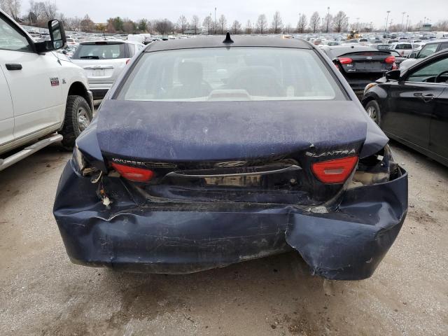 KMHDU4AD2AU016267 - 2010 HYUNDAI ELANTRA BLUE BLUE photo 6