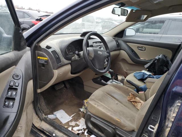 KMHDU4AD2AU016267 - 2010 HYUNDAI ELANTRA BLUE BLUE photo 7