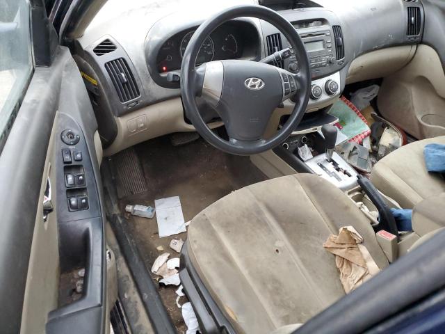 KMHDU4AD2AU016267 - 2010 HYUNDAI ELANTRA BLUE BLUE photo 8