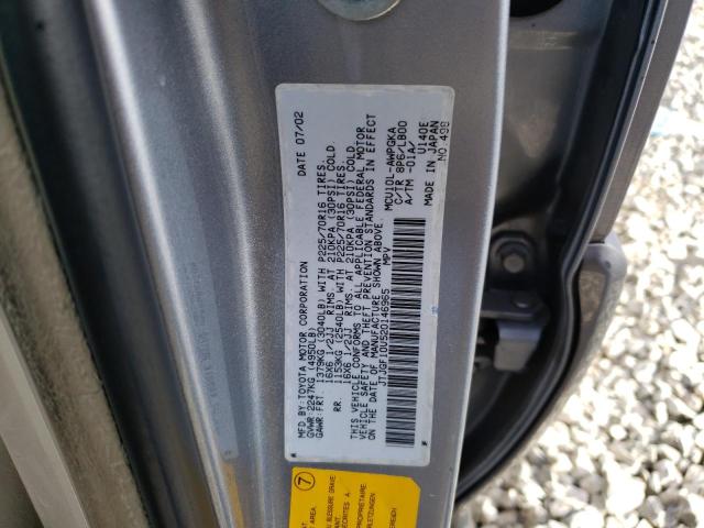 JTJGF10U520146965 - 2002 LEXUS RX 300 SILVER photo 12