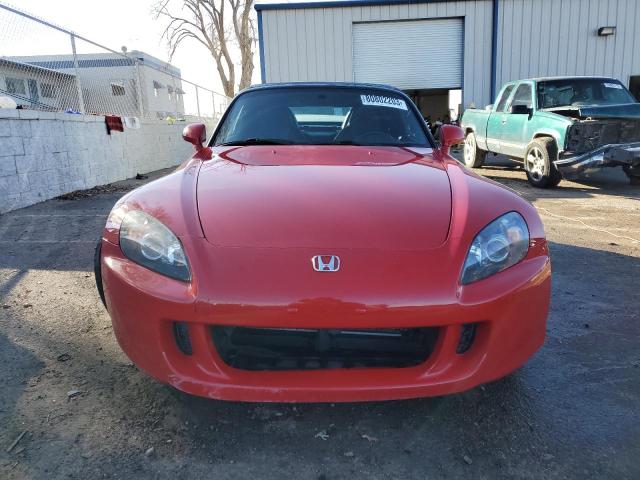 JHMAP21476S001297 - 2006 HONDA S2000 RED photo 5