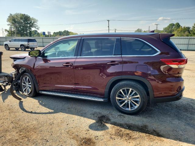 5TDKZRFH1JS276671 - 2018 TOYOTA HIGHLANDER SE Tünd qırmızı foto 2