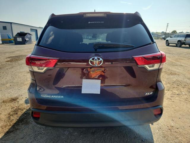 5TDKZRFH1JS276671 - 2018 TOYOTA HIGHLANDER SE Tünd qırmızı foto 6