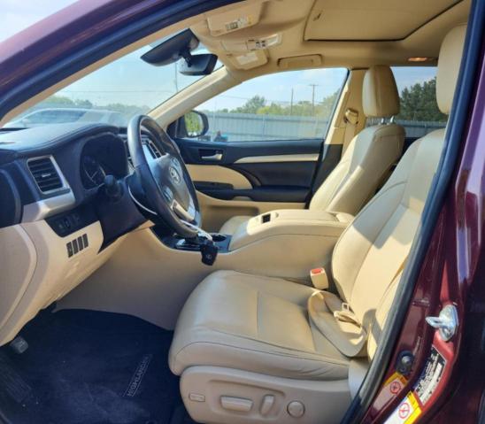 5TDKZRFH1JS276671 - 2018 TOYOTA HIGHLANDER SE Tünd qırmızı foto 7