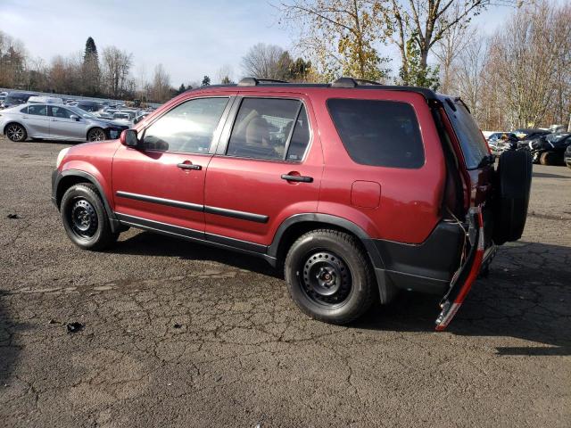 JHLRD78825C046047 - 2005 HONDA CR-V EX RED photo 2