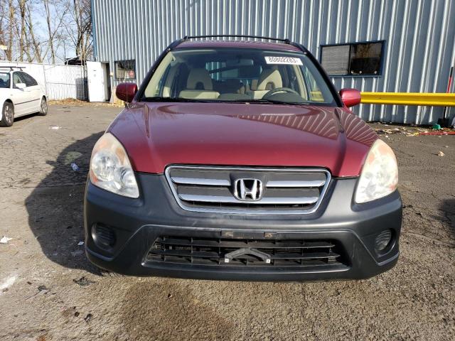 JHLRD78825C046047 - 2005 HONDA CR-V EX RED photo 5