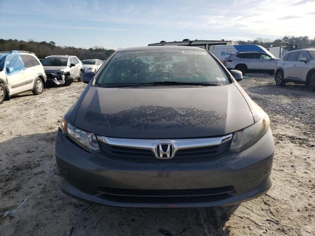 2HGFB2F58CH303158 - 2012 HONDA CIVIC LX GRAY photo 5