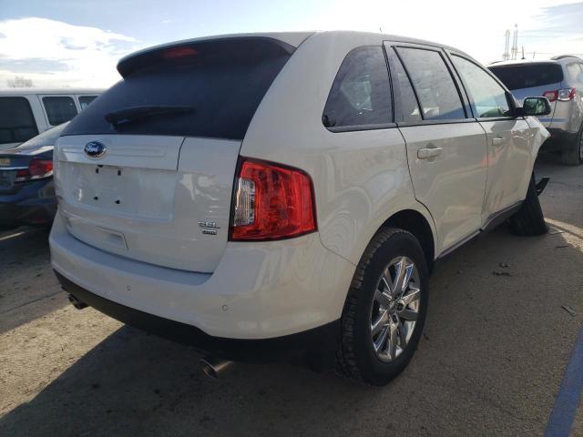 2FMDK4JC0DBB20540 - 2013 FORD EDGE SEL WHITE photo 3