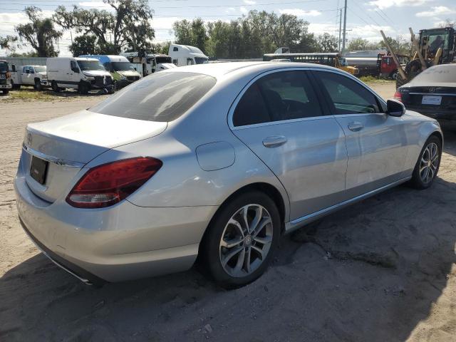 55SWF4JB1FU052584 - 2015 MERCEDES-BENZ C 300 SILVER photo 3