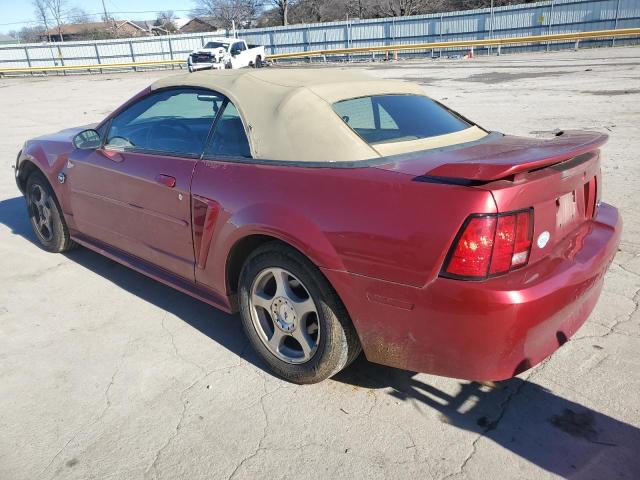 1FAFP44474F112734 - 2004 FORD MUSTANG RED photo 2