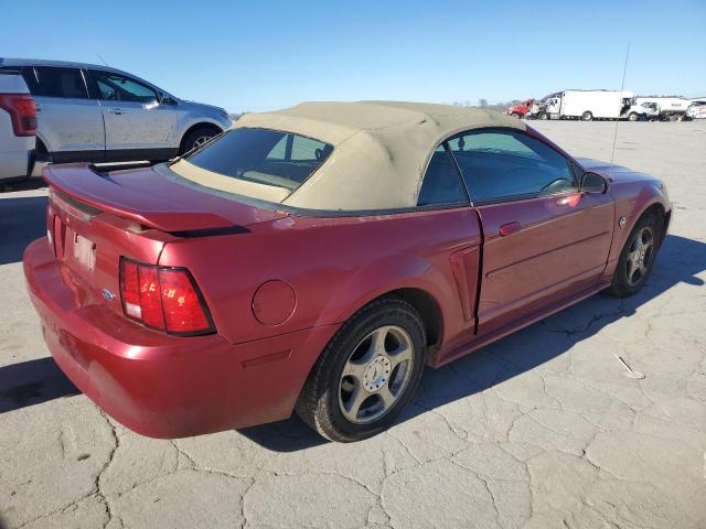 1FAFP44474F112734 - 2004 FORD MUSTANG RED photo 3